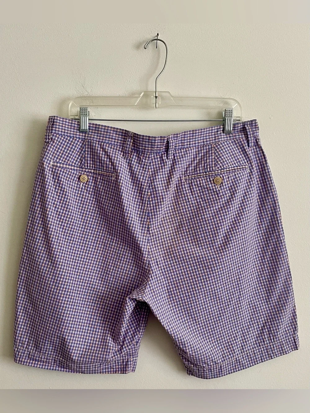 🫒 J. Crew Checked Flat-Front Shorts 🫒